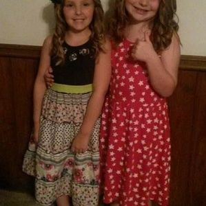 Floral tank layered Midi dress